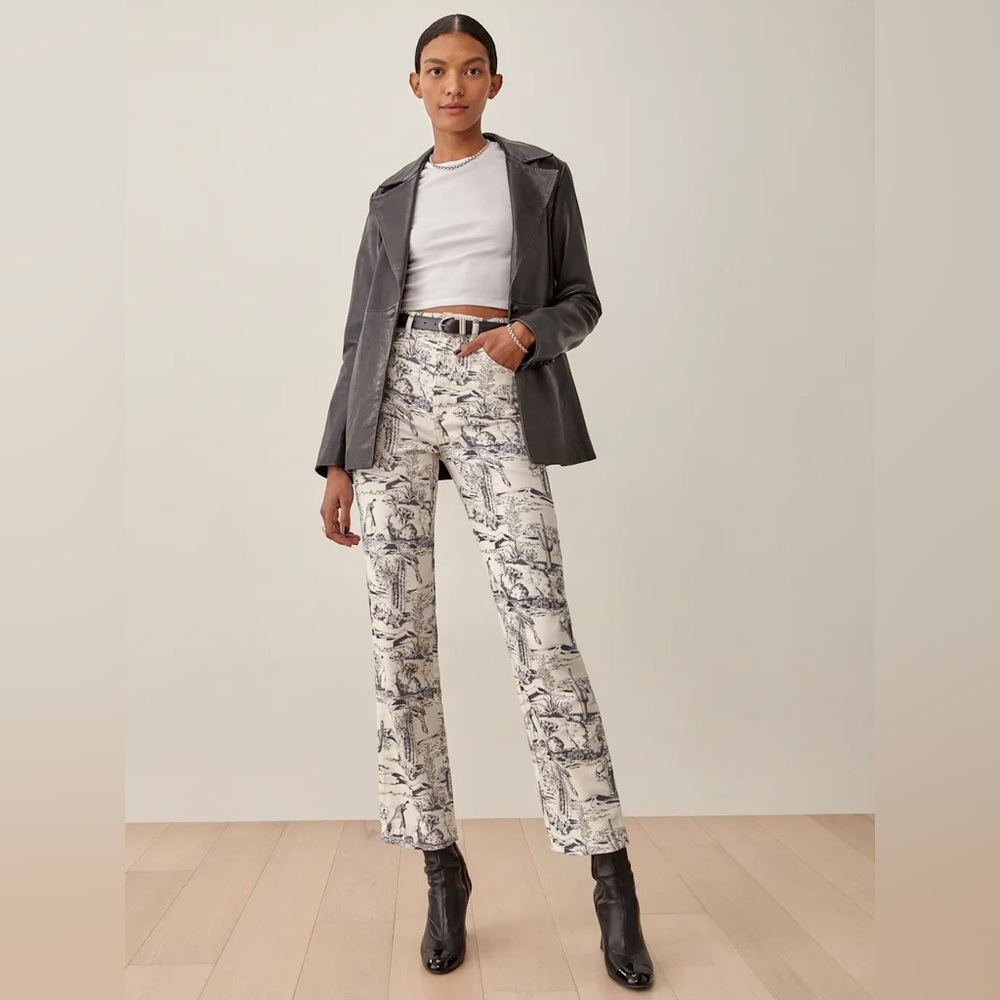 Reformation Oasis High Rise Straight Jeans - Picture 4 of 7
